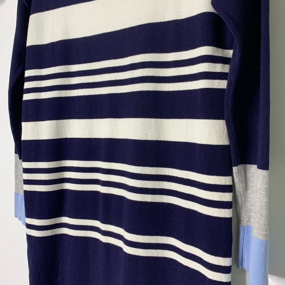 Oliver Bonas Blue Vivid Stripe Knitted Dress sz 8 - Picture 8 of 8